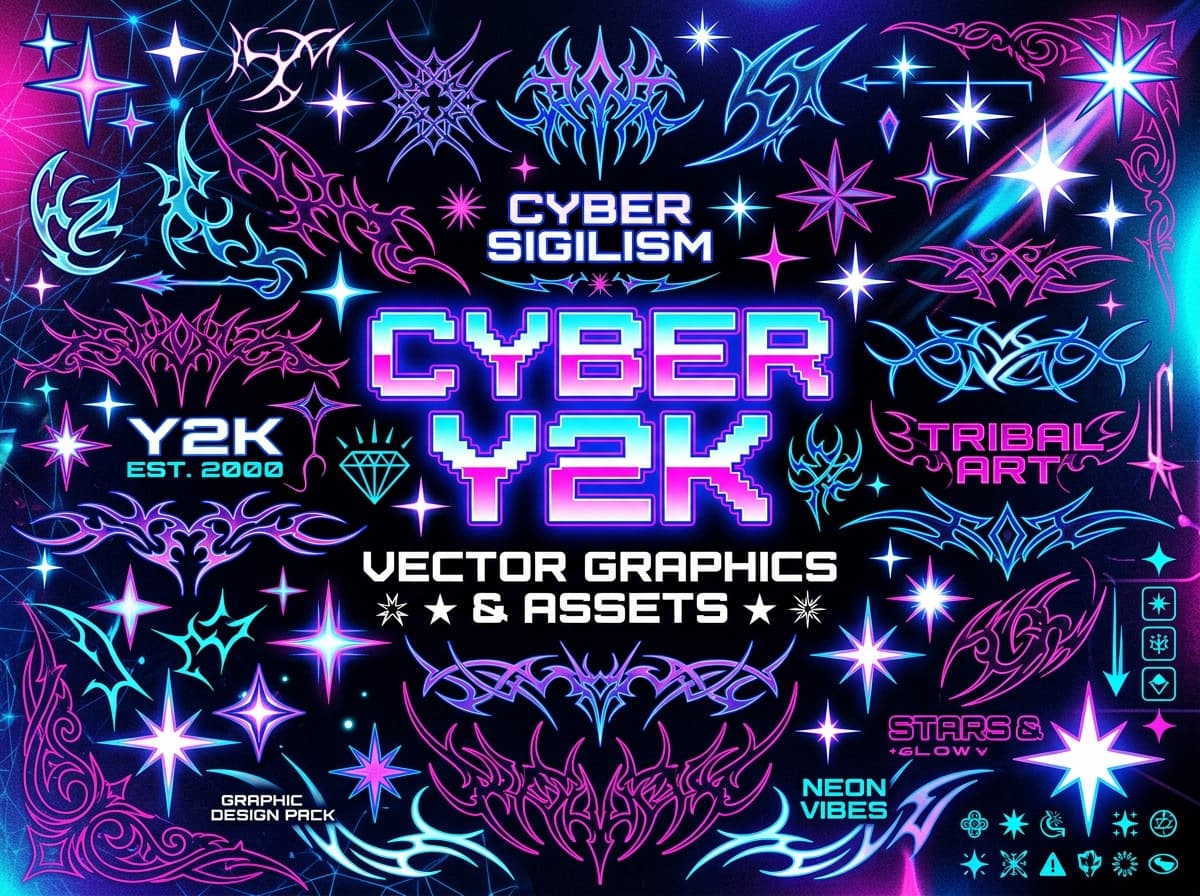 Y2K Vector Graphic Pack