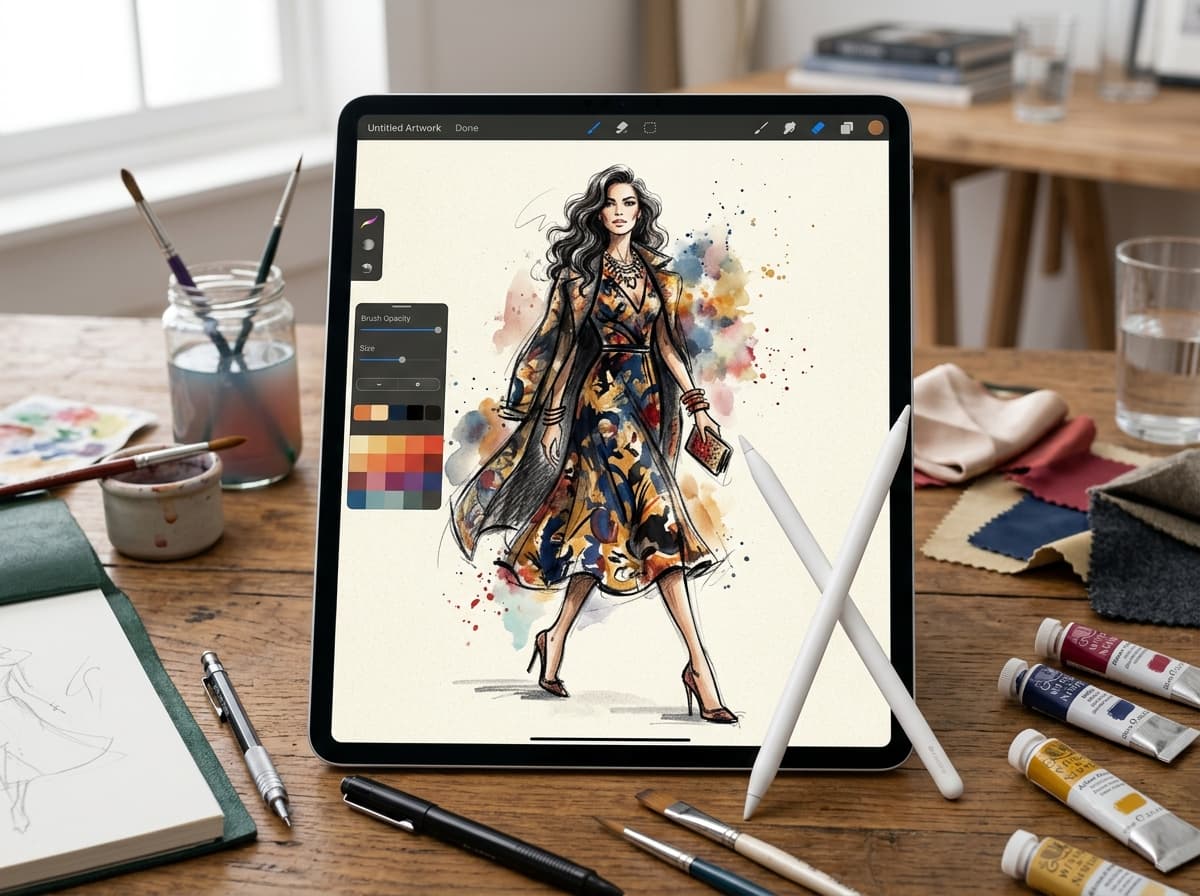 Procreate Fashion Sketch Brushes
